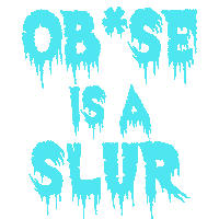sparklejams fat obesity obese fat acceptance Sticker