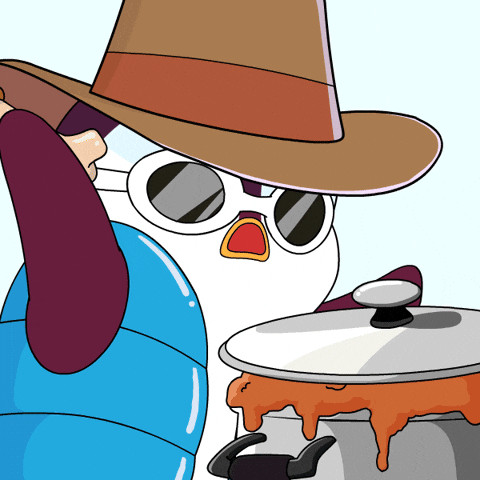 Penguin Cooking GIF by Pudgy Penguins