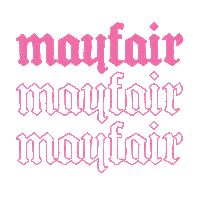 old english pink Sticker by The Mayfair Group