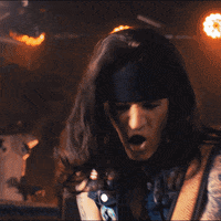JohnDiva glam rockstar bandana hardrock GIF