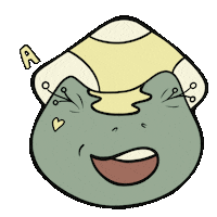 0ritia animated frog oritia poppythefrog Sticker