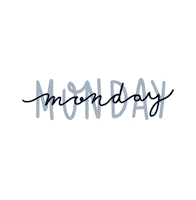 Bybrunavaleria monday days of the week bybrunavaleria Sticker