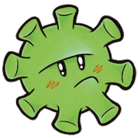 RaquelFSaez monster covid covid19 virus Sticker