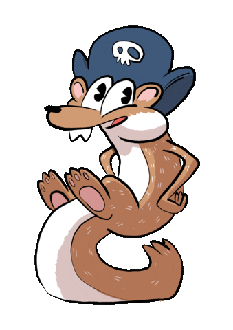 AlbHey giphyupload pirate squirrel theriver Sticker