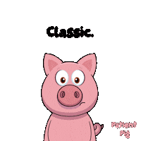 Pig Eye Roll Sticker by VeeFriends