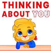 Thinking Of You Sticker by Lucas and Friends by RV AppStudios