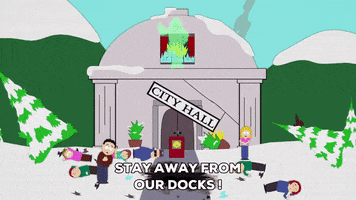 city hall falling GIF by South Park 