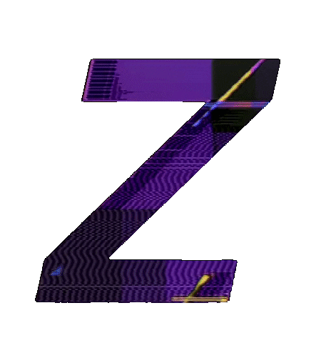 Glitch Alphabet Sticker by #BASILIO