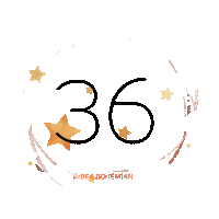 Stars Gold Sticker