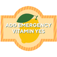 Lemon Vitamin Yes Sticker by Style Theory