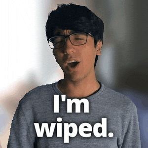 Sleepy Wiped Out GIF