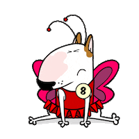 Angry Bull Terrier Sticker by Jimmy the Bull