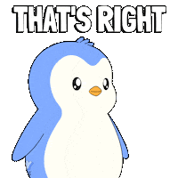 Penguin Yes Sticker by Pudgy Penguins