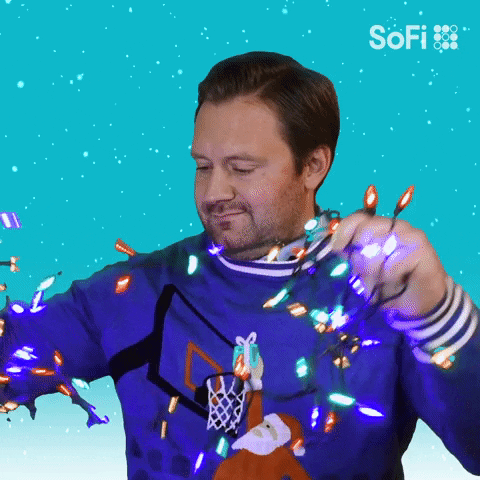 Untangling Christmas Spirit GIF by SoFi