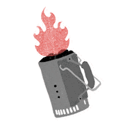 ClubParrillerosWeber grill carbon weber carne asada Sticker