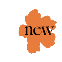 Orange Flower Sticker by AMOODE