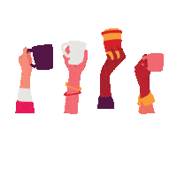 hydralyte winter tea warm cosy Sticker