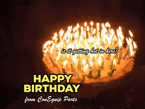 Happy Birthday Burn GIF by ConEquip Parts