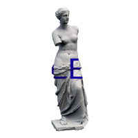 SeleneClub white spin london greek Sticker