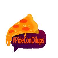 Dilups pizza colombia restaurante supermercado Sticker