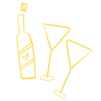 New Year Bottle Sticker
