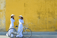 girls discover GIF
