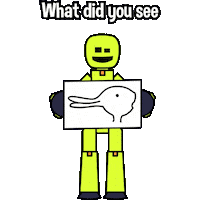 What Do You See Sticker Sticker by Stikbot