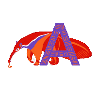 Ant Eater Fun Sticker