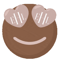 Emoji Heart Eyes Sticker by eLaFlare Hair