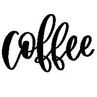 sincerelycitra coffee lettering calligraphy writing Sticker