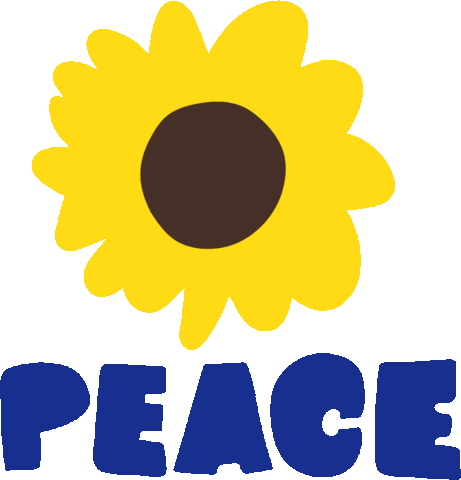 War Peace Sticker by Mathilde Cabanas