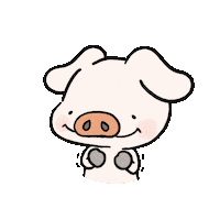 yudai9c pig piglet やった わい Sticker