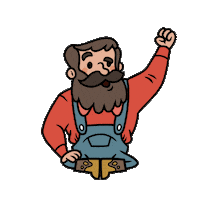 Party Girl Fist Sticker by Adventure Communist