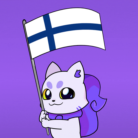 Flag Finland GIF by Lucky Kat Studios