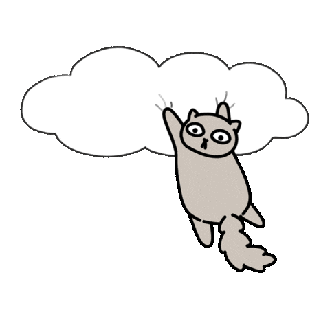 Scared Cat Sticker by KETNIPZ