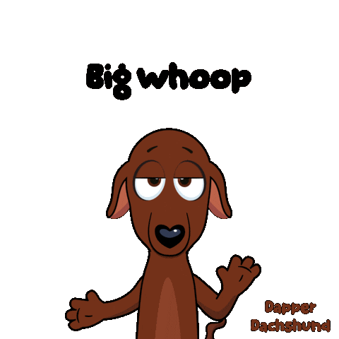 Unimpressed Dog Sticker by VeeFriends