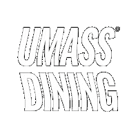 umassdining umd umass umassamherst umassdining Sticker