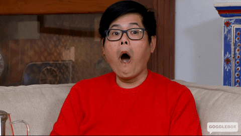 Shocked Tim GIF by Gogglebox Australia
