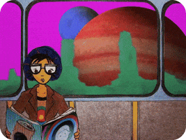 sci fi space GIF by The Daily Doodles