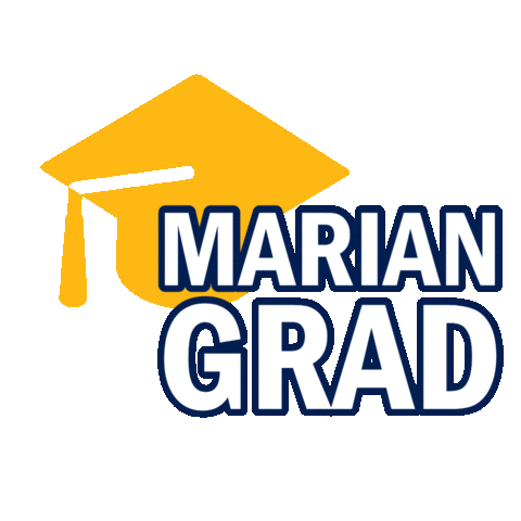 Graduation Class Of 2020 Sticker by Marian University