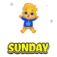 Excited Happy Sunday Sticker by Lucas and Friends by RV AppStudios