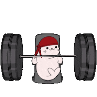Work Out Fun Sticker by Sappy Seals Community