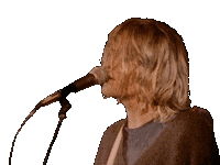 Kurt Cobain Lithium Sticker by Nirvana