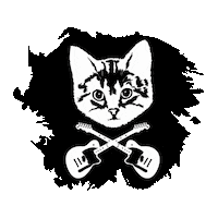 Cat Michigan Sticker by B's Music Shop