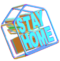 Quarantine Stay Home Sticker by Sam Rowe