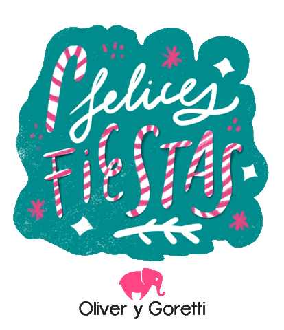 Happy Birthday Christmas Sticker by Oliver y Goretti