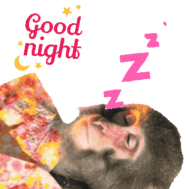 寝る Good Night Sticker