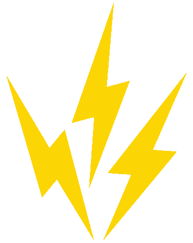 Lightning Bolt Explosion Sticker by Adobe Creative Cloud Express