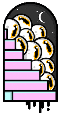 space eyes STICKER by Shallow Lagoon