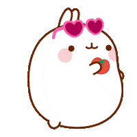 Diet Eating Sticker by Molang